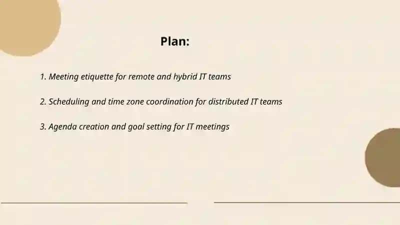 IT Workplace Rules and Meetings 2