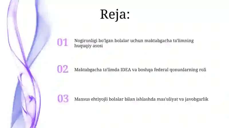 Nogiron bolalar uchun maktabgacha ta'limning huquqiy-me'yorlarining asosi 2
