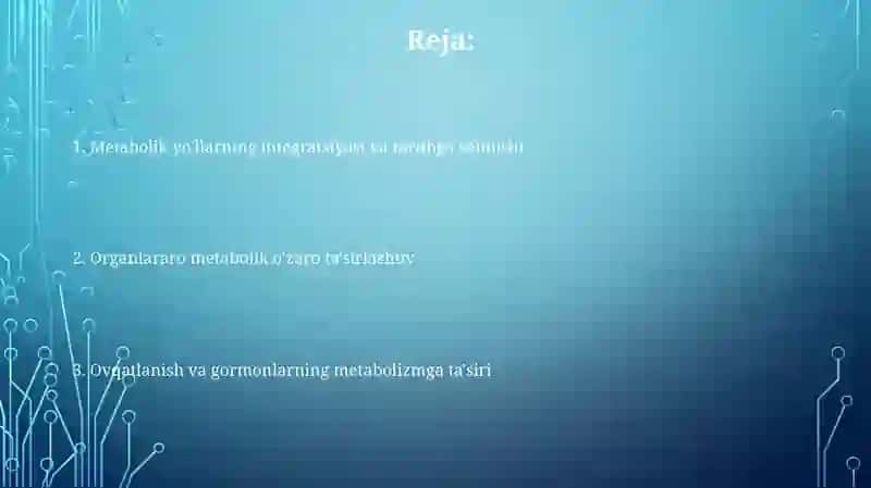 Organizmdagi moddalar 2