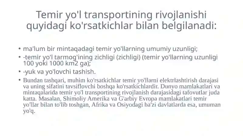Temir yo'l transporti 2