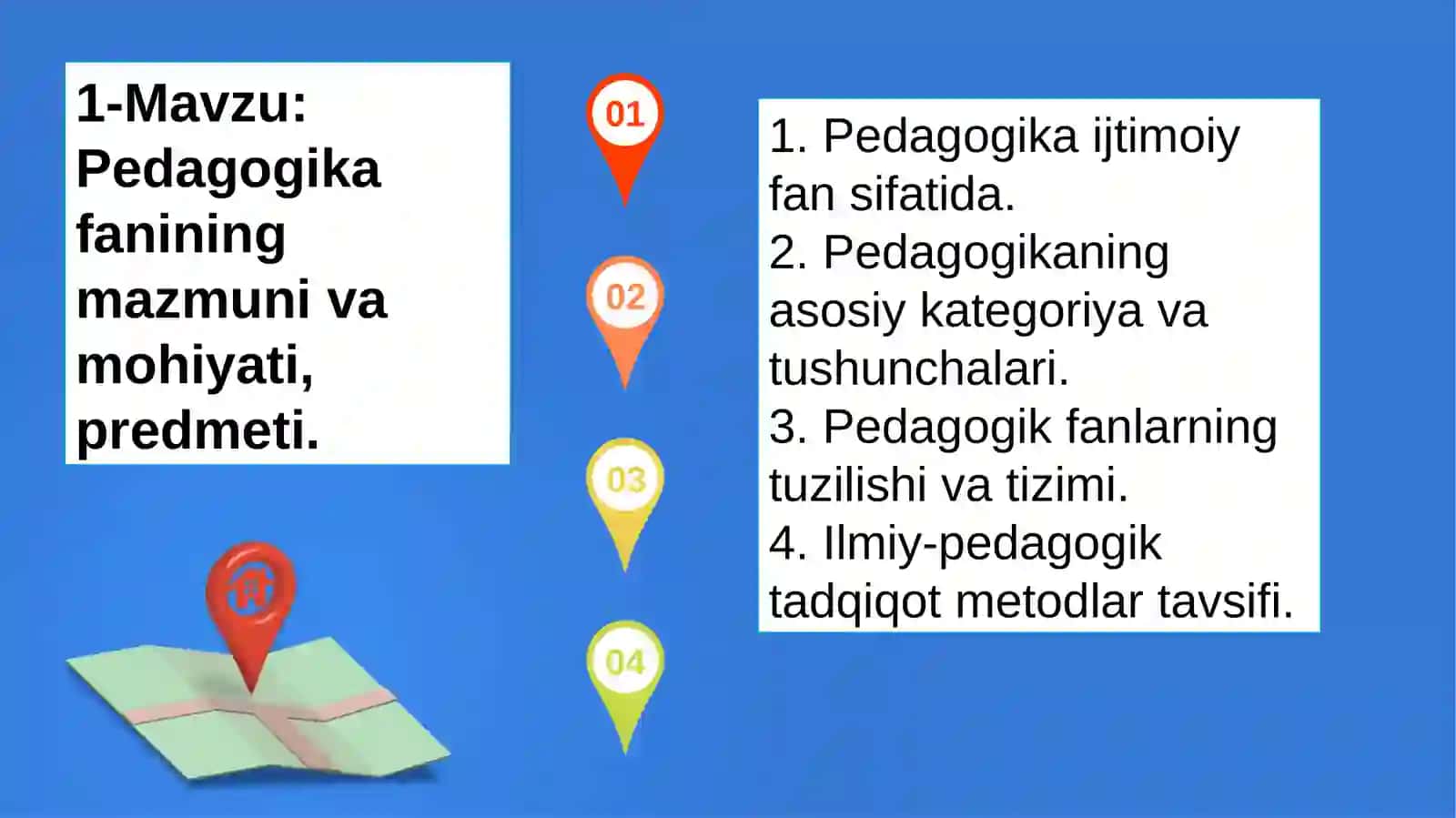 Pedagogika fanining mazmuni va mohiyati, predmeti 2