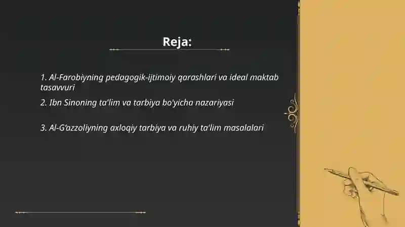 Al-Farobiyning pedagogik-ijtimoiy qarashlari 2
