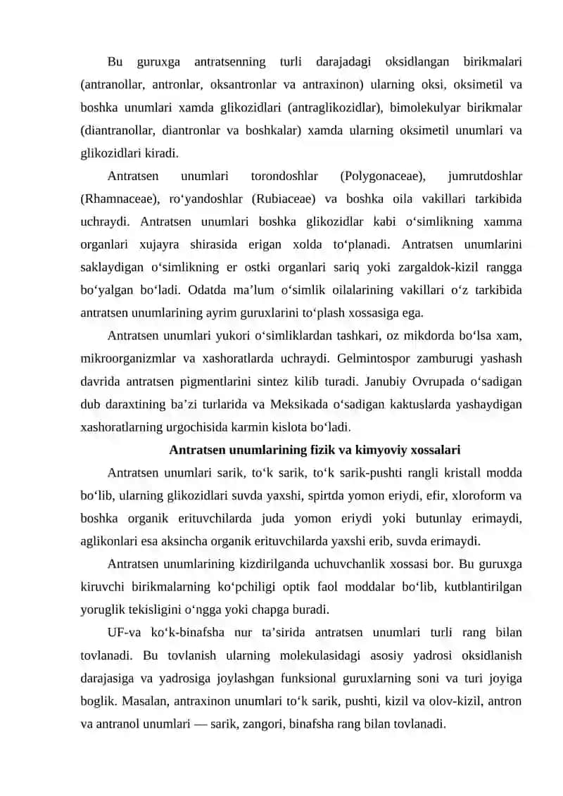 Antratsen unumlari 2