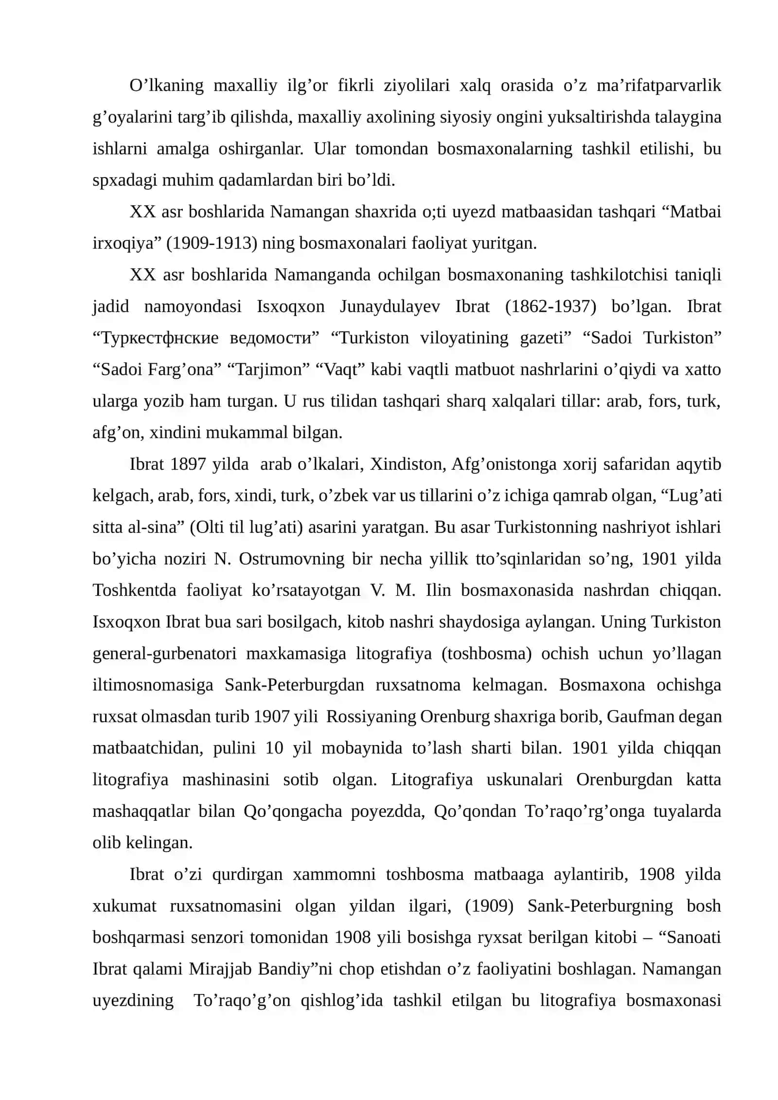 Turkistonda jadid matbaatchiligi 2