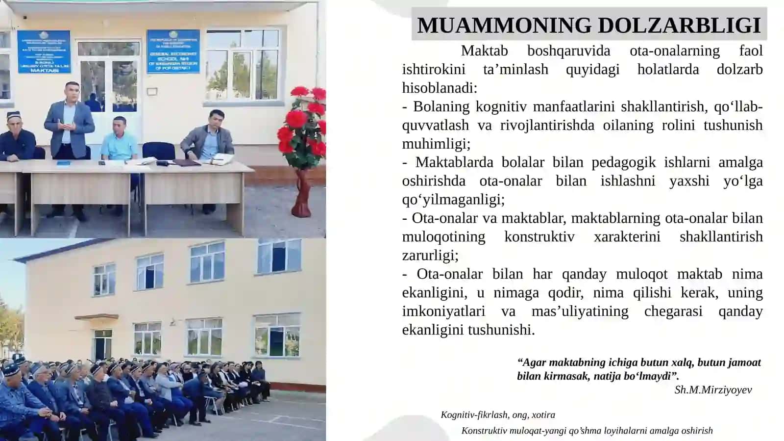 MAKTABdaOTA-ONAvapedagoglaro‘rtasidagio‘zarohamkorlikmunosabatlarinirivojlantirishAMALIY TOPSHIRIG`I 2