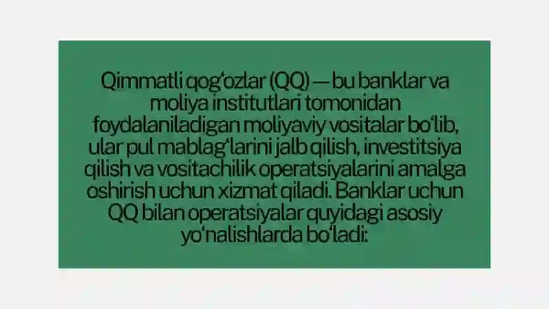 Qimmatli qog'ozlar 2