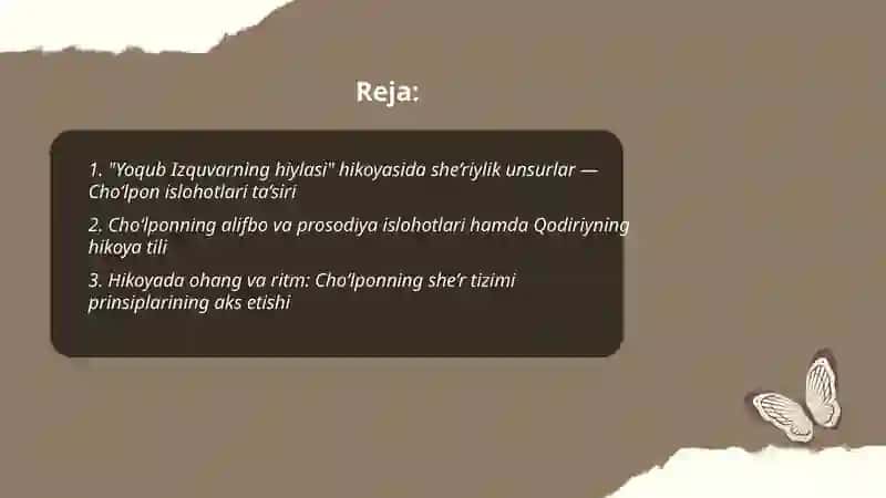 "Yoqub Izquvarning hiylasi" hikoyasi 2