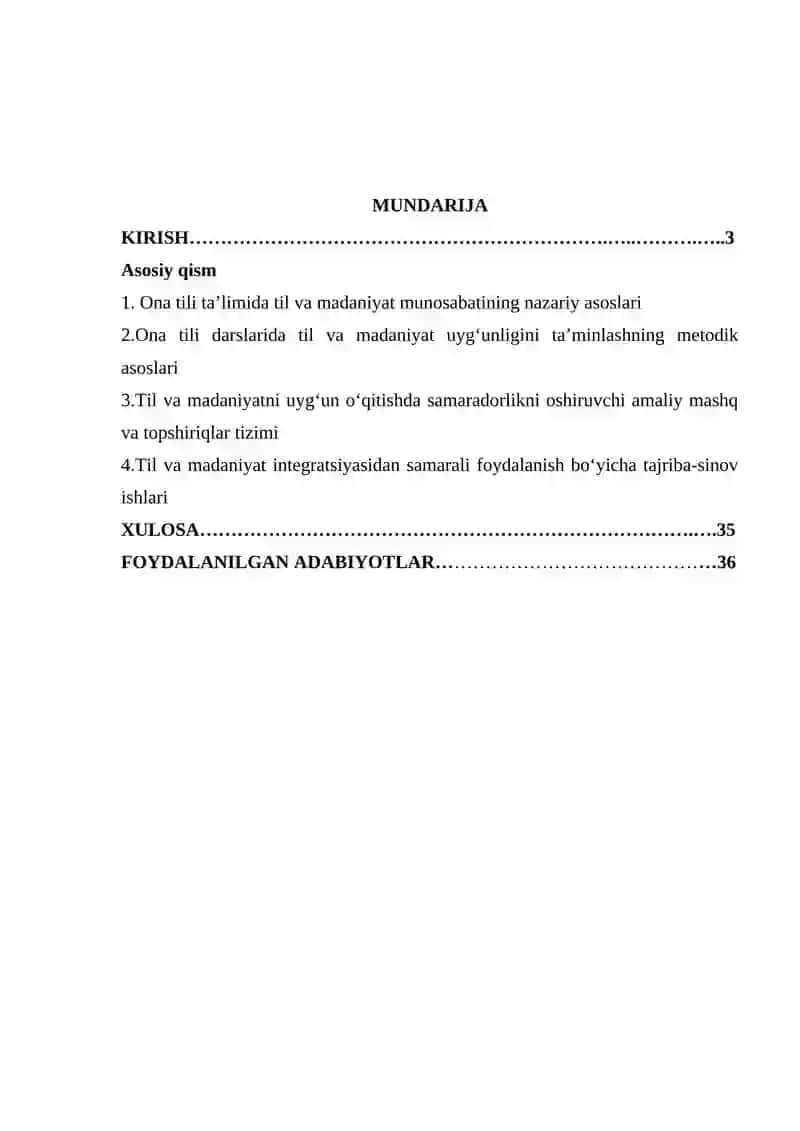 Ona tili ta'limida til va madaniyatning o'zaro aloqasi masalalari 2