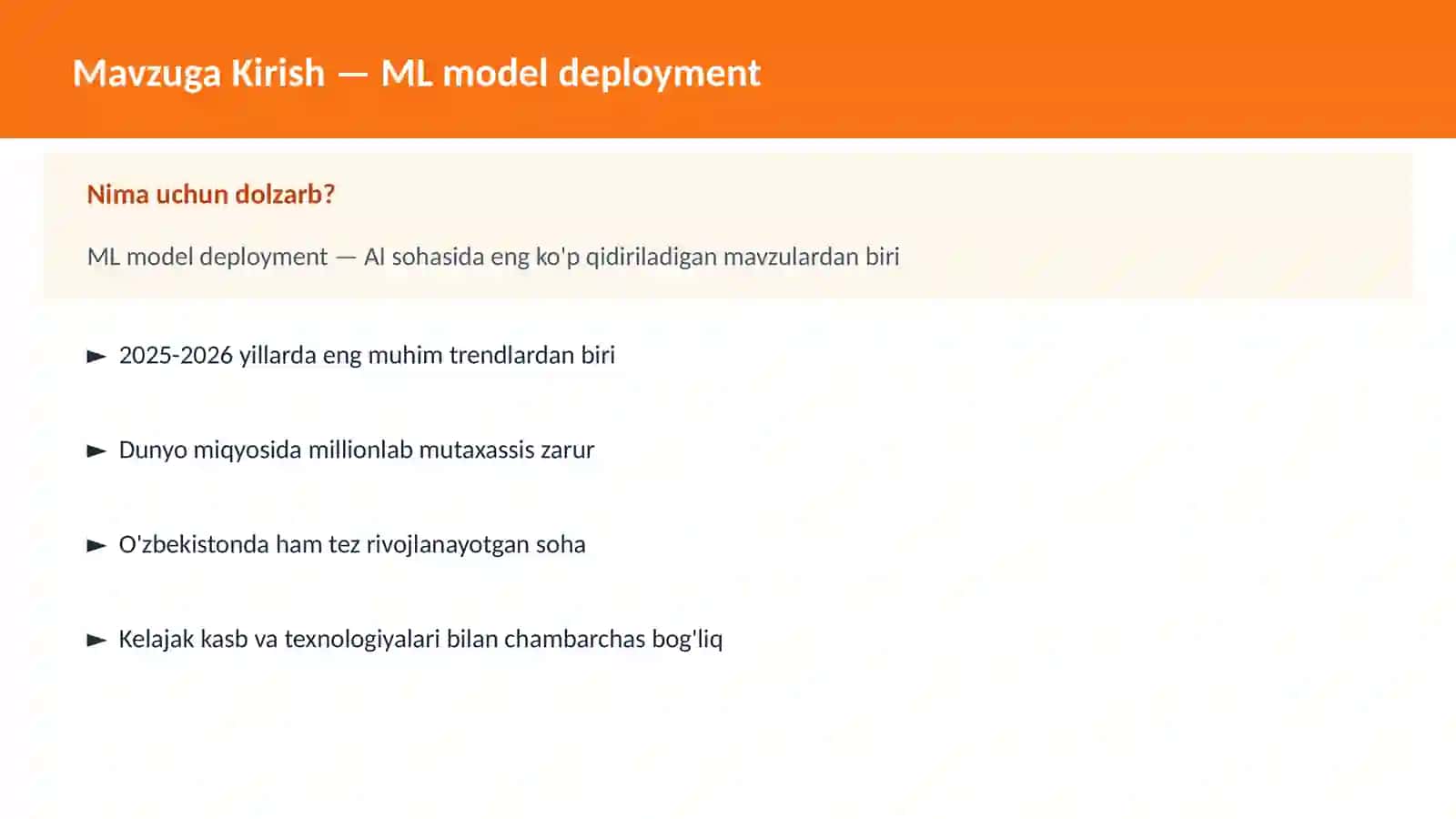 ML model deployment 2