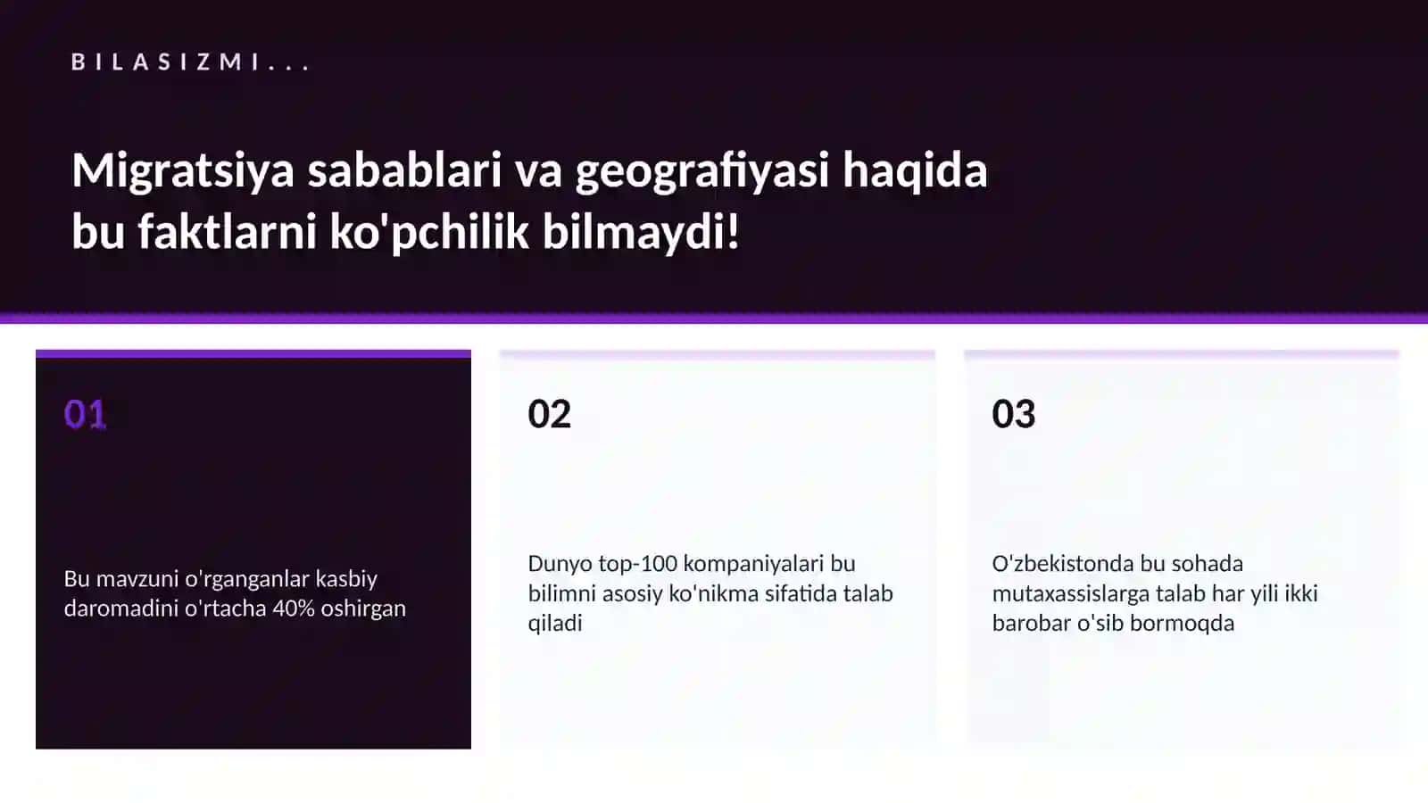Migratsiya sabablari va geografiyasi 2