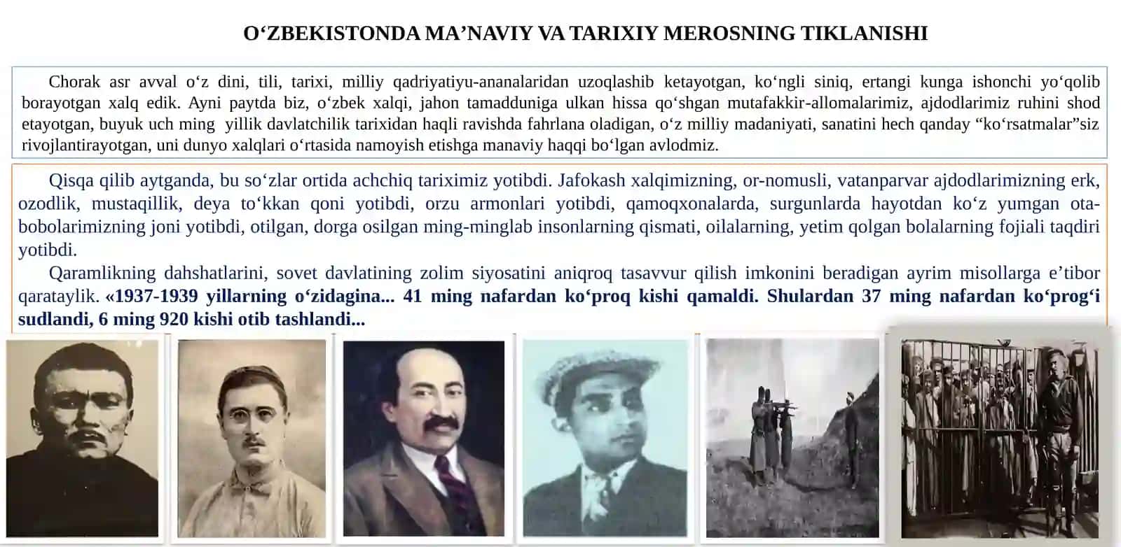O‘ZBEKISTONDAGI MAʼNAVIY VA MADANIY TARAQQIYOT 2