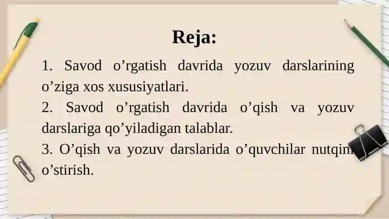 Savodo‘rgatish 2