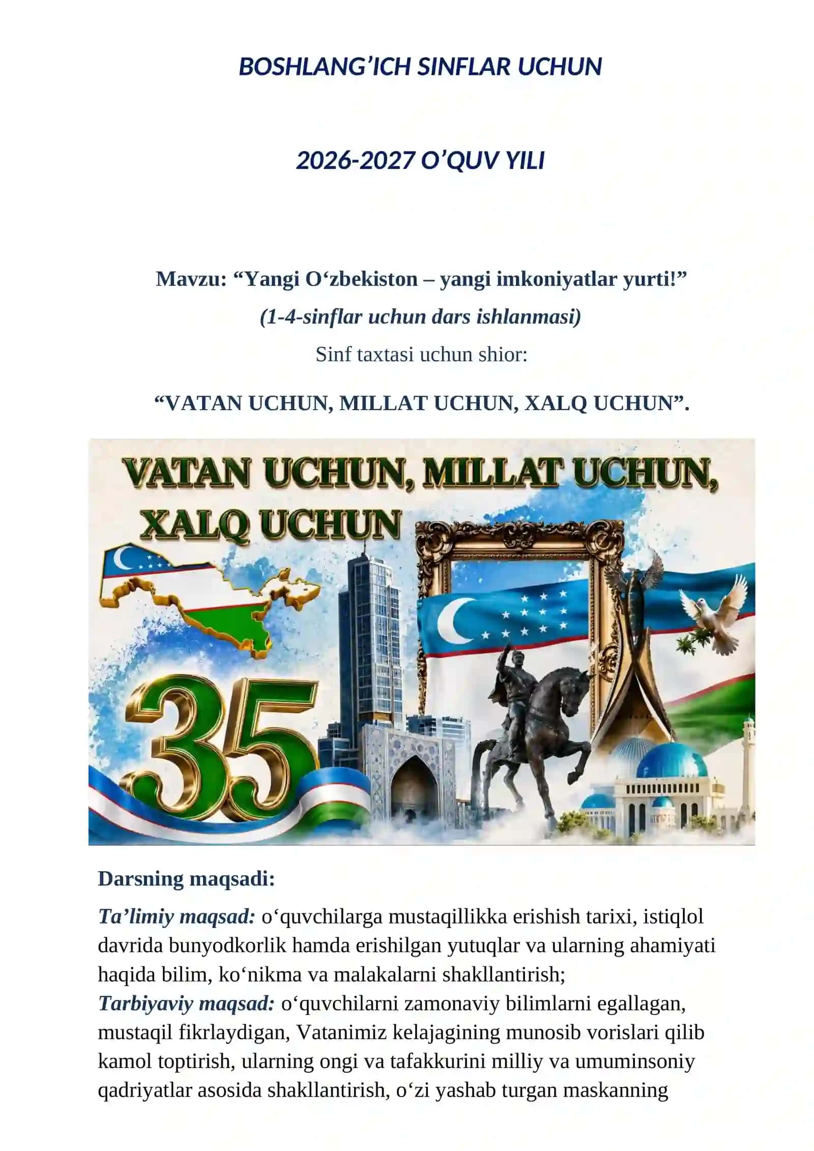 Mustaqillik darsi 2