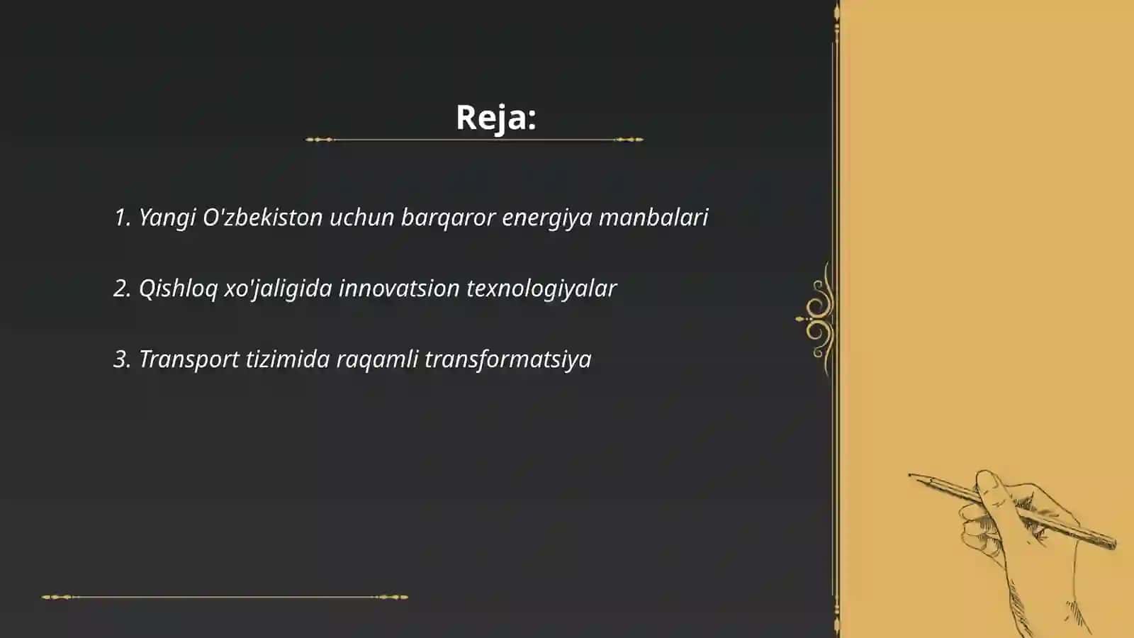 Yangi O'zbekiston uchun barqaror energiya manbalari 2