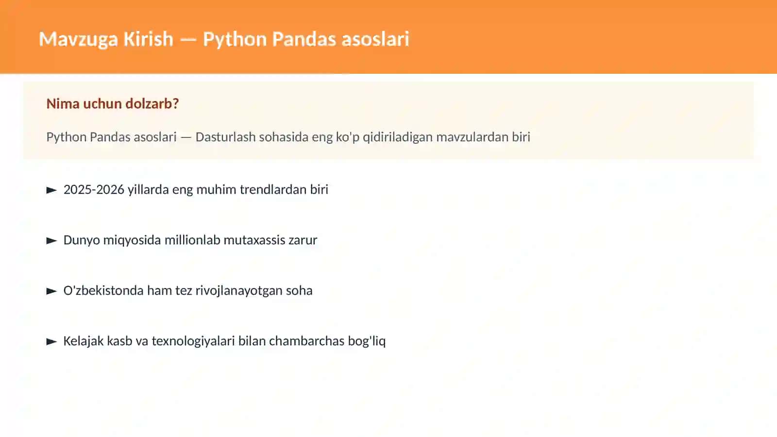 Python Pandas asoslari 2