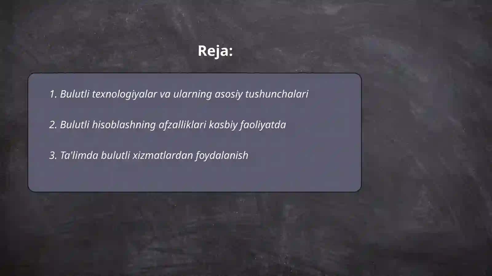 Kasbiy faoliyatda bulutli texnologiyalar va ularning ta'limiy imkoniyatlari 2