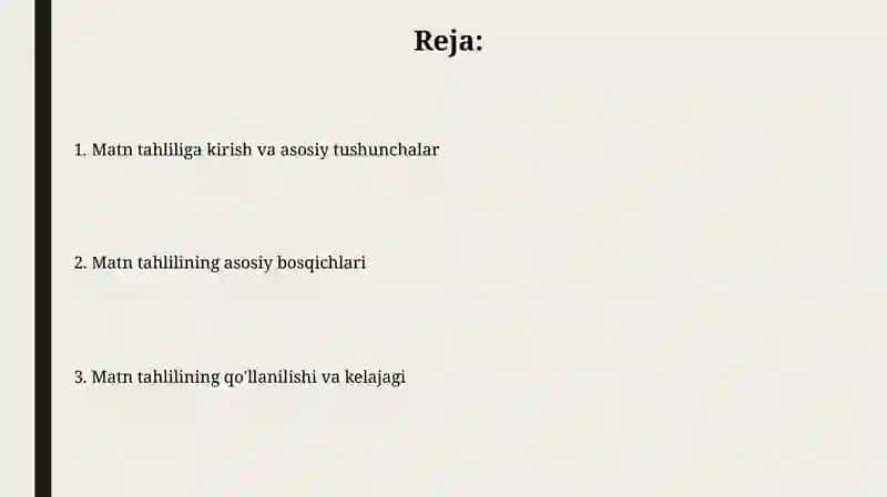 Matn tahlili 2