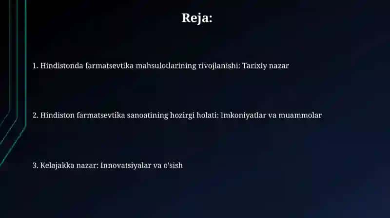 Hindistonda farmatsevtikaning rivojlanishi 2