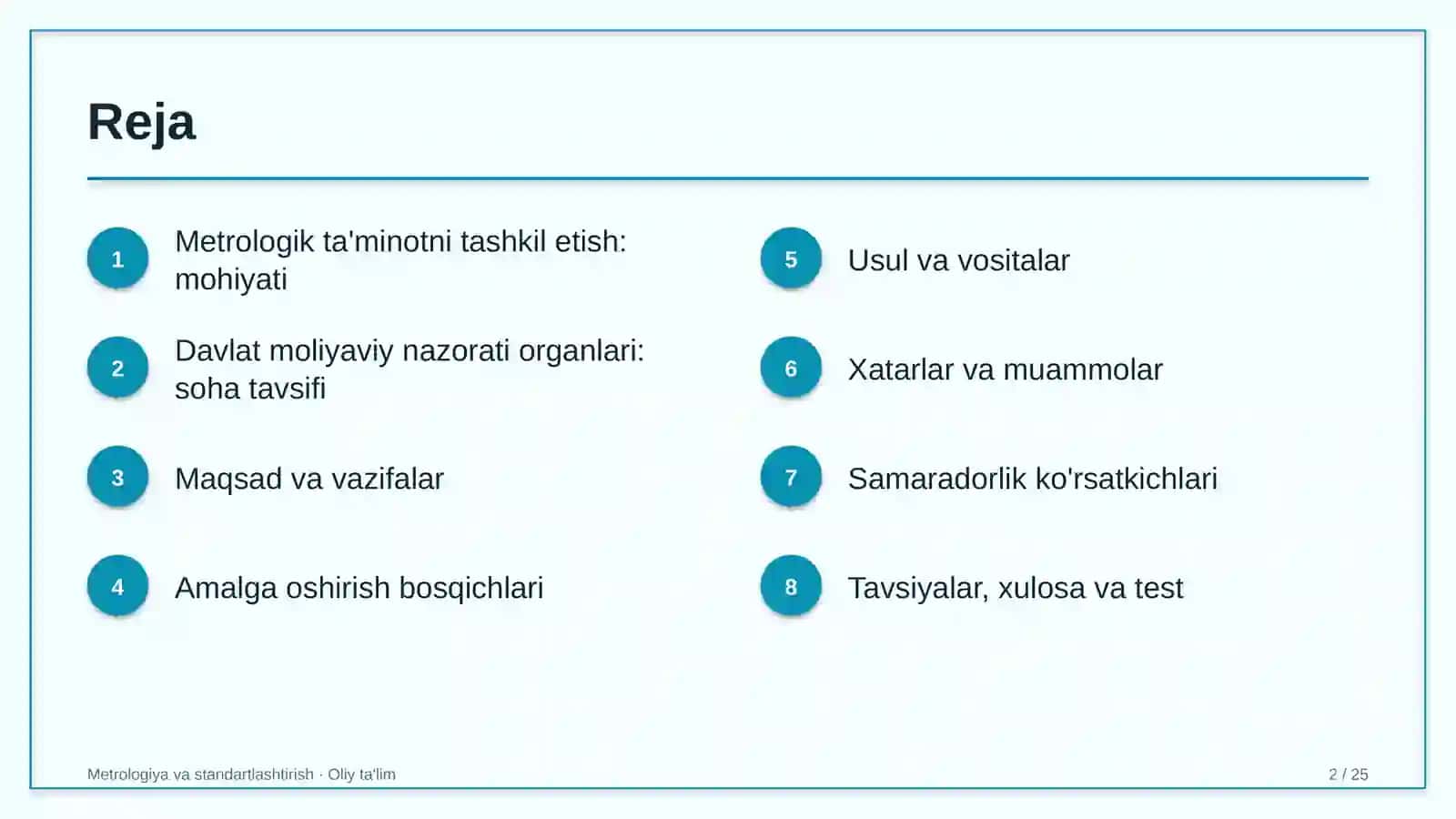 davlat moliyaviy nazorati organlarida metrologik ta'minotni tashkil etish 9017 2