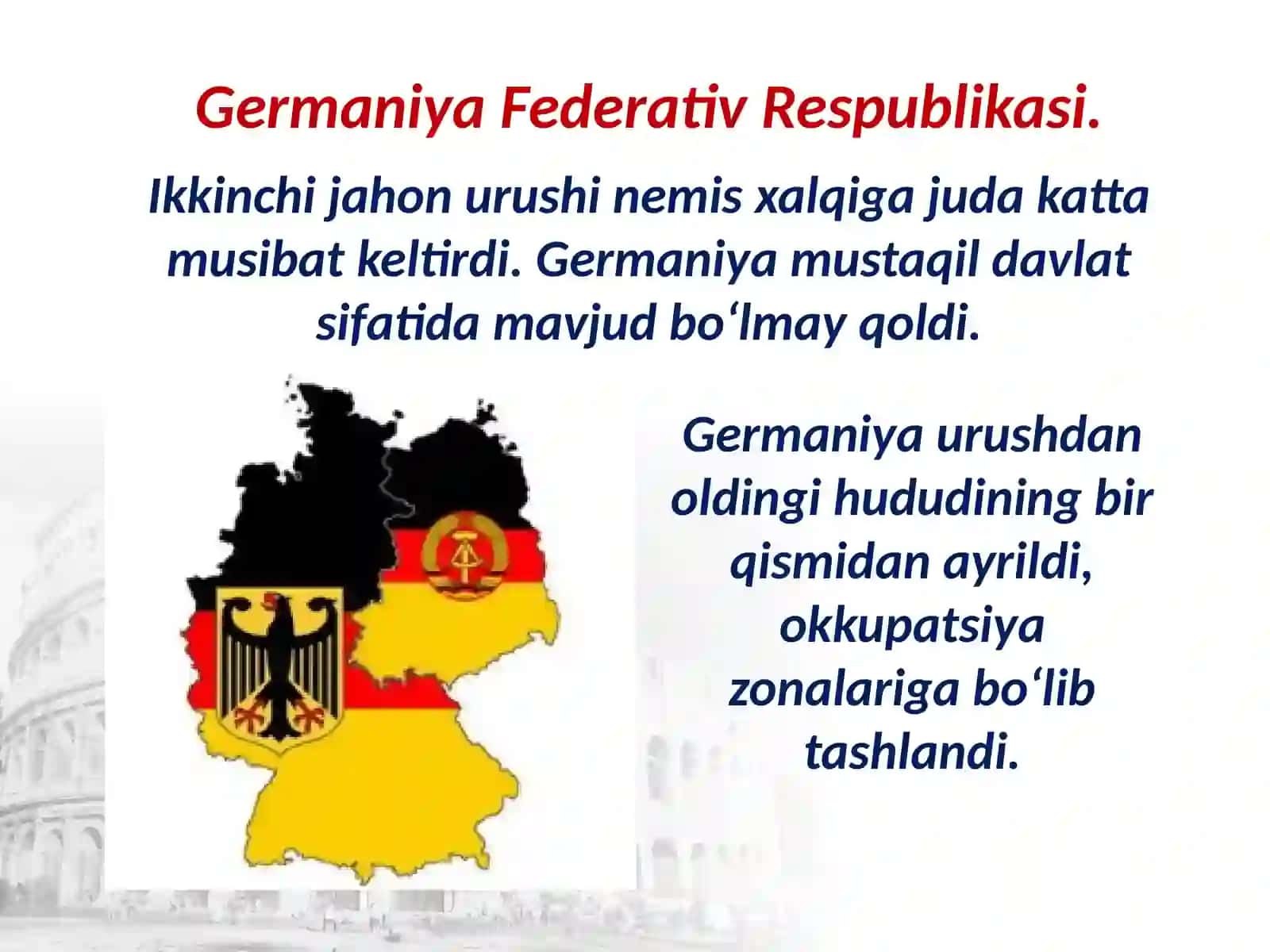 1946 – 1991-yillarda Germaniya va Italiya 2