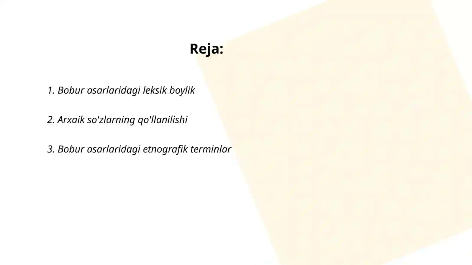 Bobur asarlarining til xususiyatlari 2
