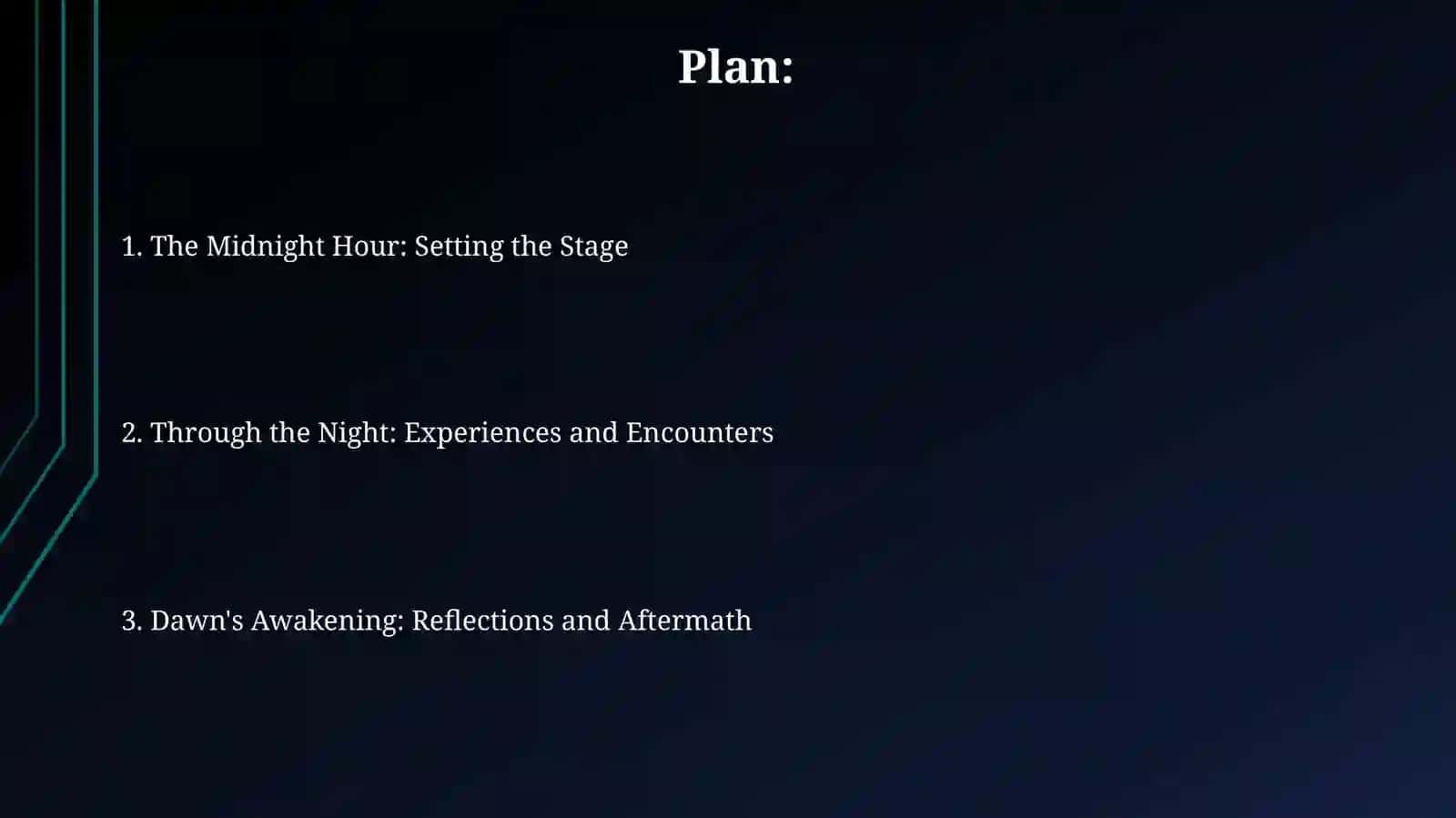 The Midnight Hour: Setting the Stage 2