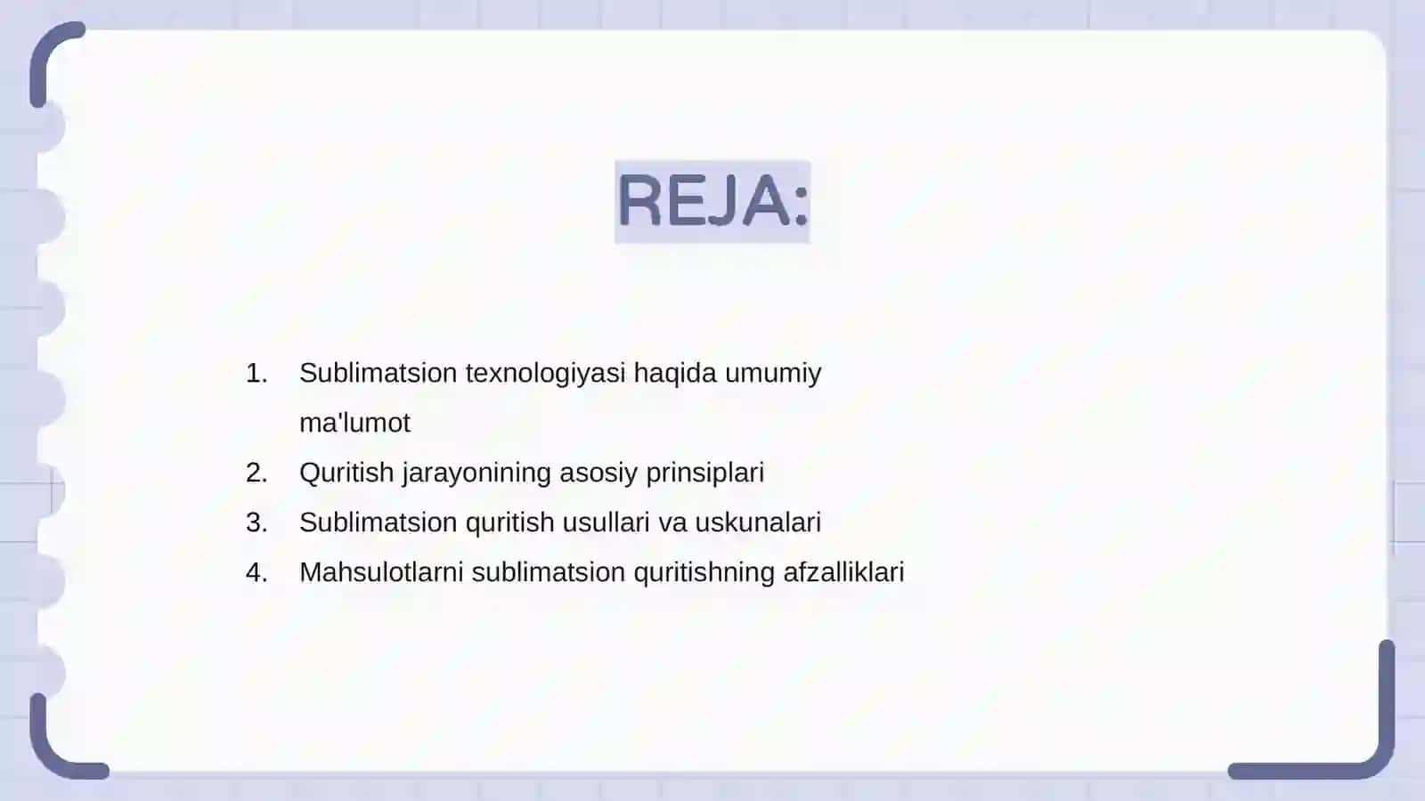 Sublimatsion quritish texnalogiyasi 2