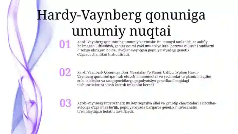 Xardi Vaynberk Qonuniga Doir Masalalar ToʻPlami 2