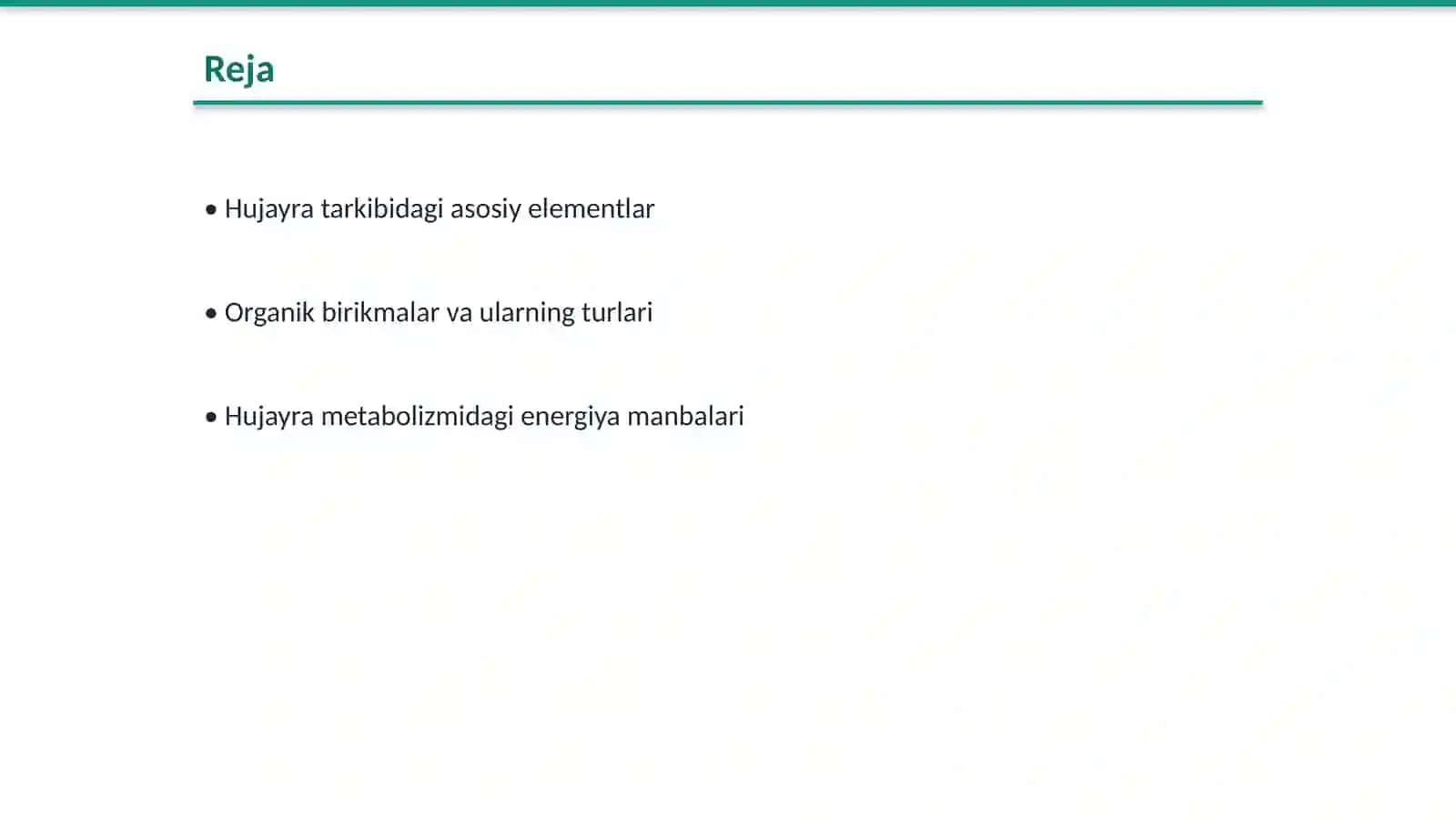 Hujayraning kimyoviy tarkibi Va asosiy zahira moddalari ularning metabolizimdagi ro’li 2