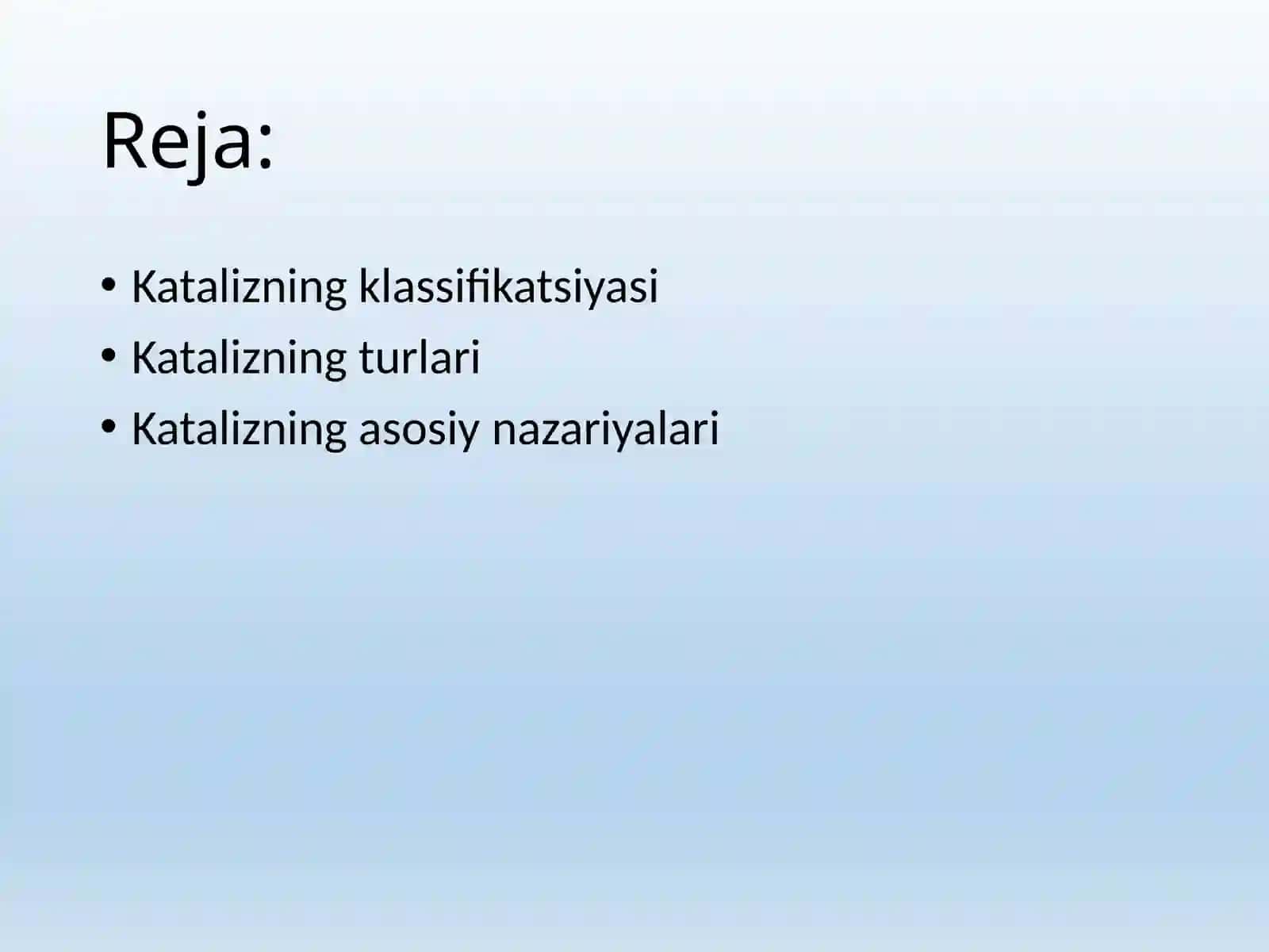 KATALIZ NAZARIYALARI 2