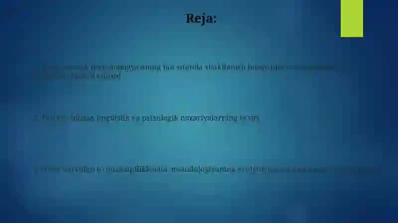 Nutq oʻstirish metodikasi fan sifatida rivojlanish bosqichlari 2
