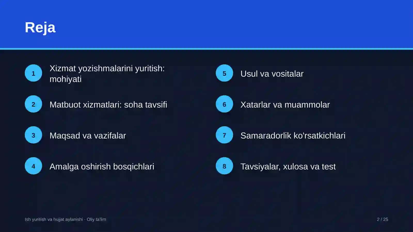 matbuot xizmatlarida xizmat yozishmalarini yuritish 9848 2