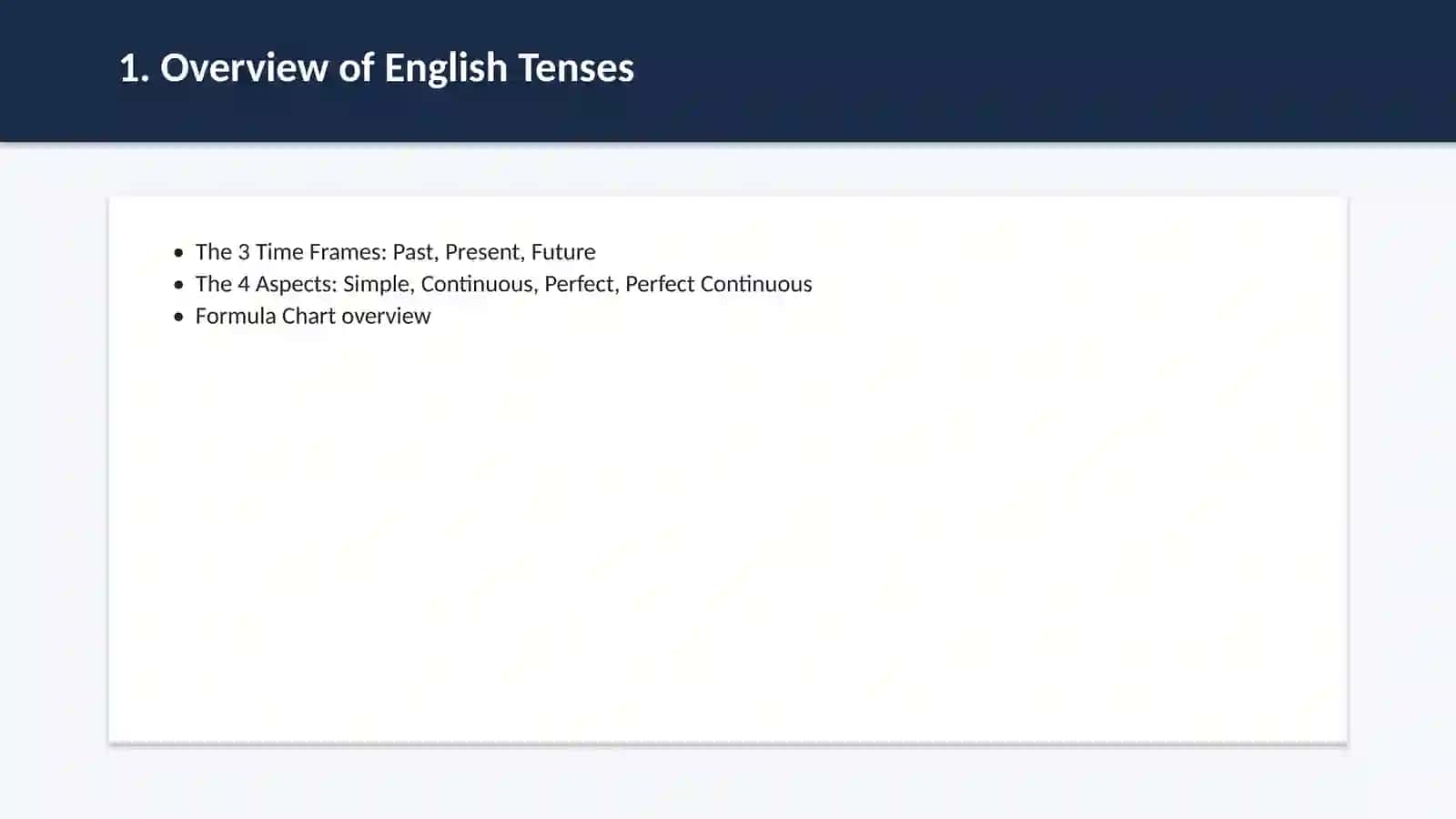 Ingliz tili grammatikasi zamonlar 2