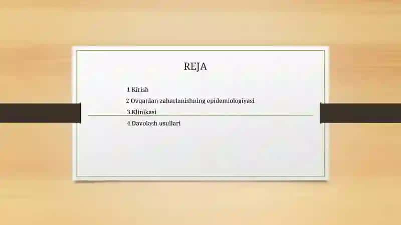 Ovqatdanzaharlanish(BOTULIZM) 2