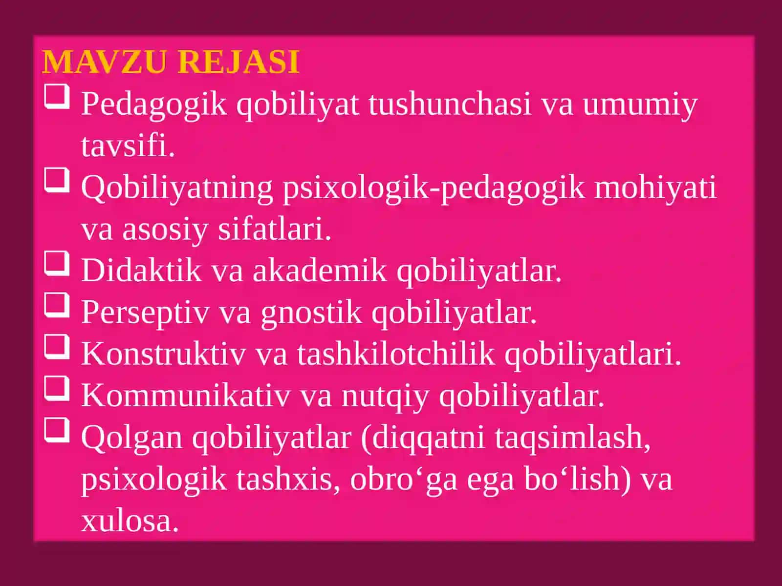 PEDAGOGIK QOBILYAT TAQDIMOT 2