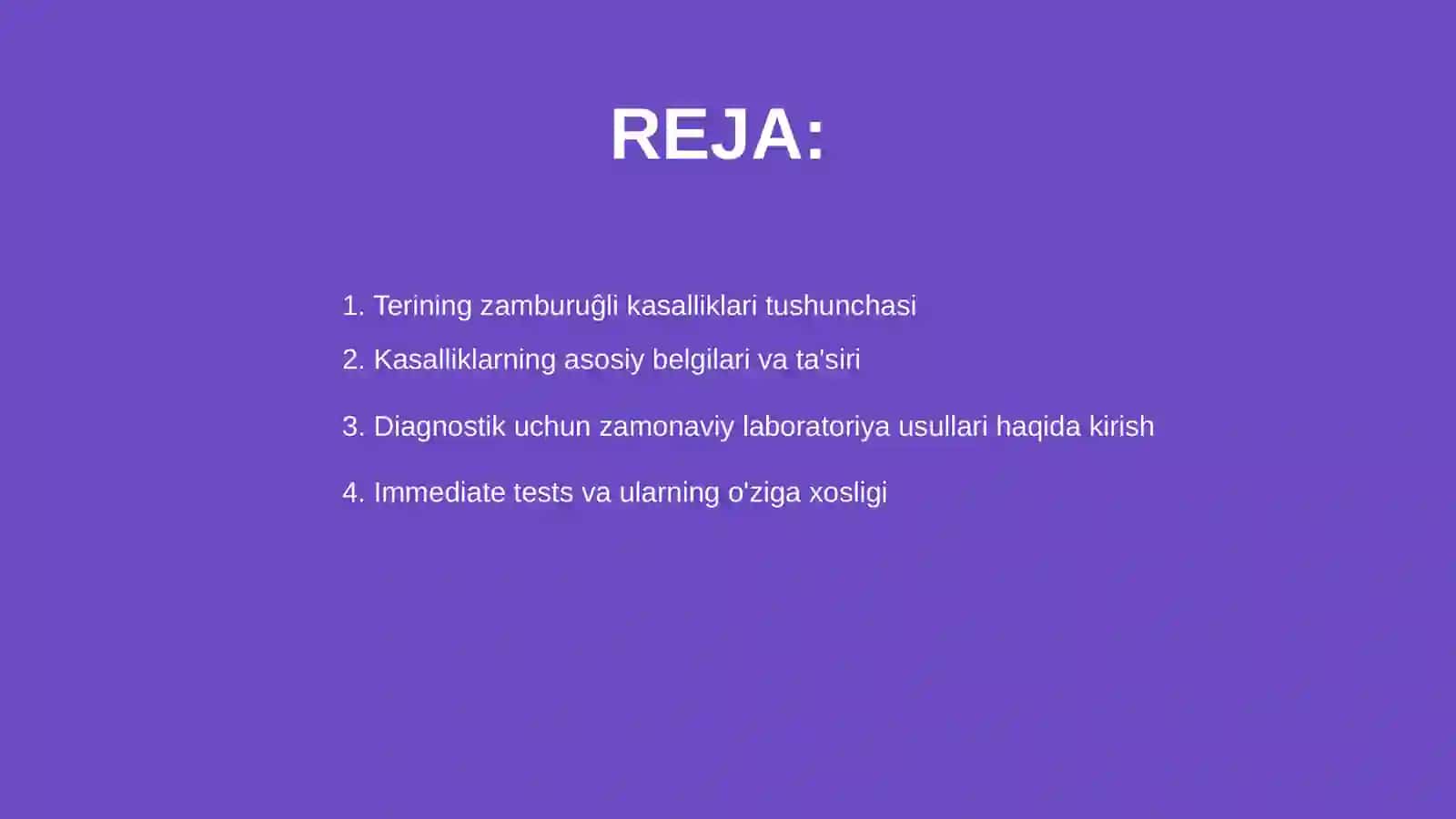 Terining zamburuĝli kasalliklari diagnostikasida zamonaviy laboratoriya usullari 2