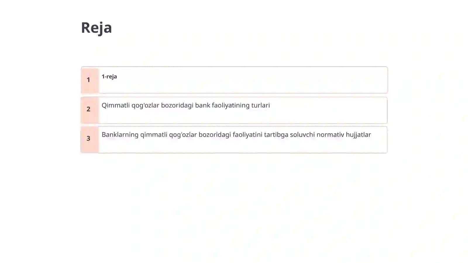 Banklarning qimmatli qog'ozlar bozoridagi professional faoliyati va uning turlarining qonuniy asoslari 2