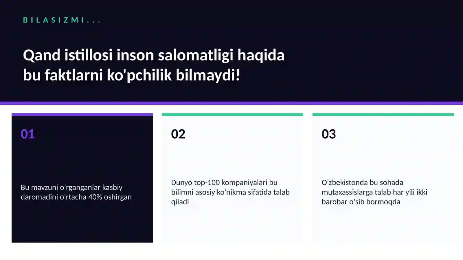 Qand istillosi inson salomatligi 2