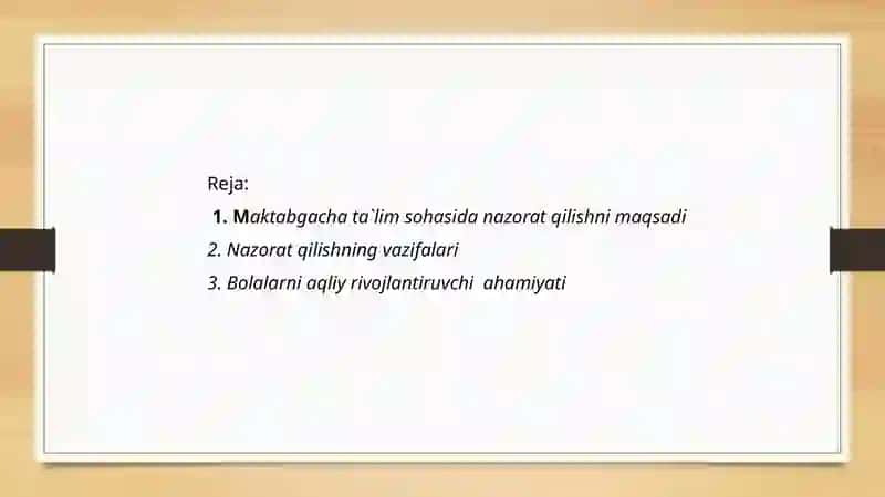 Nazorat qilishning maqsad va vazifalari 2