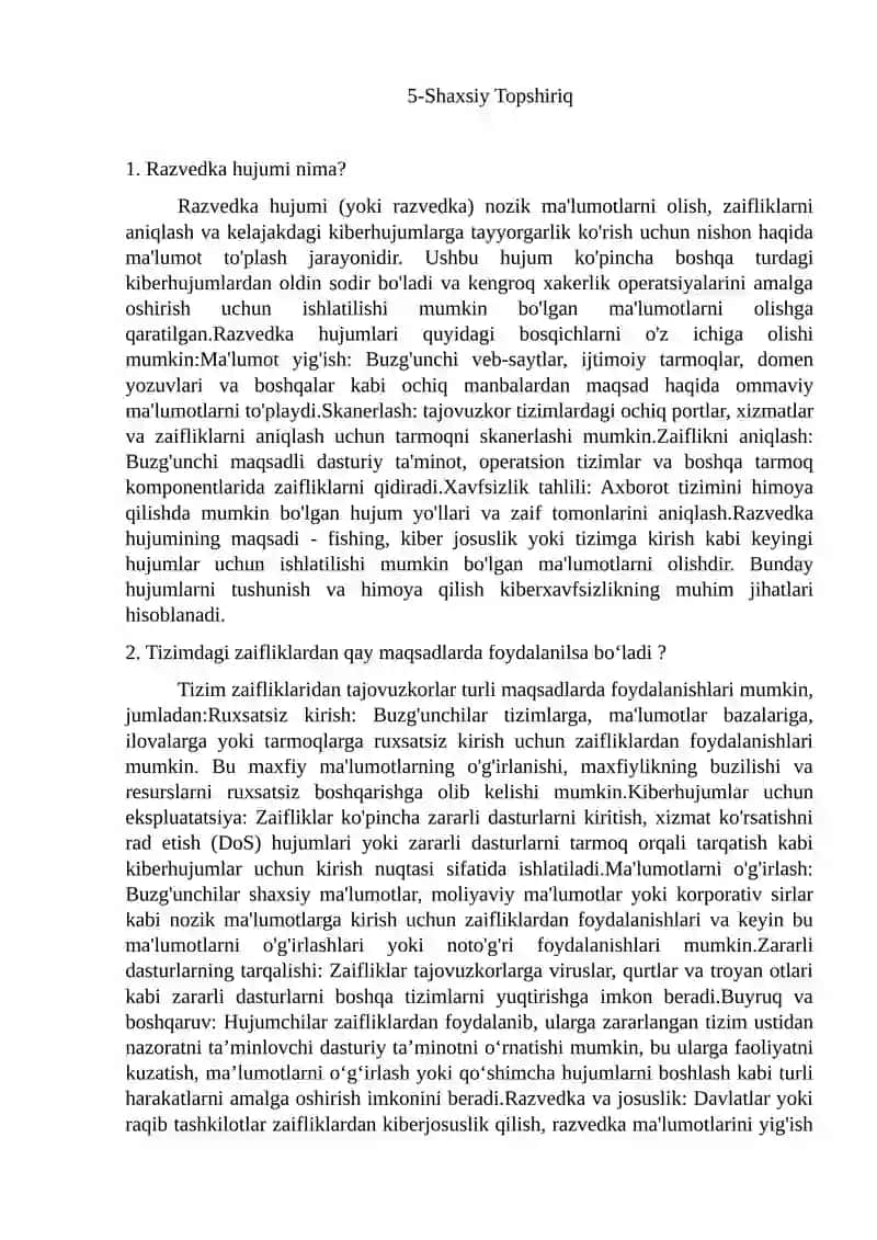 Razvedka hujumi 2