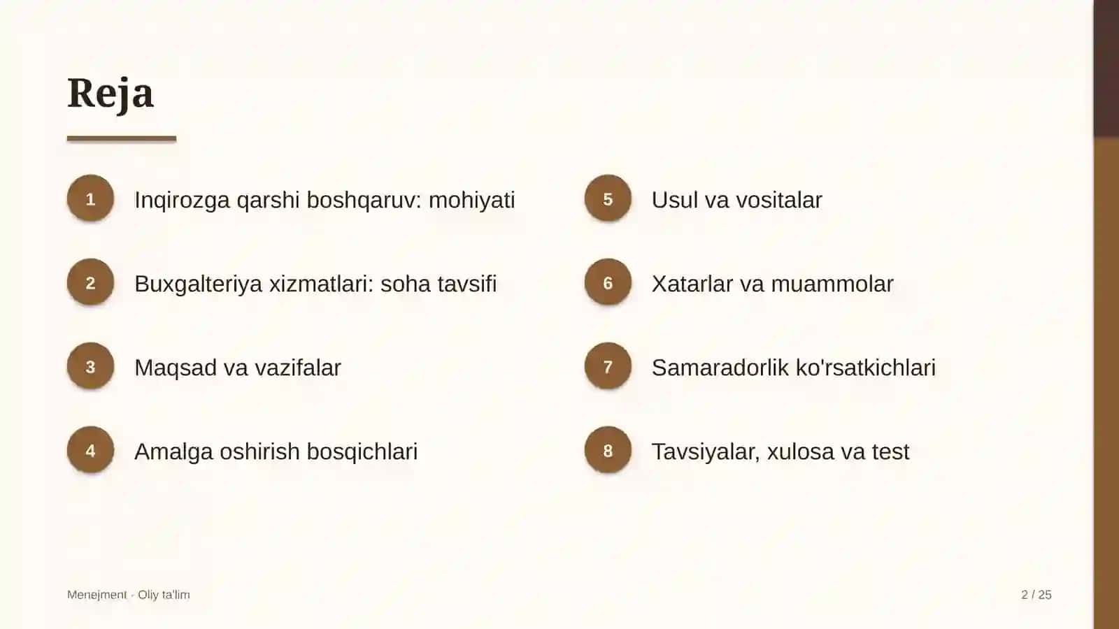 Buxgalteriya xizmatlarida inqirozga qarshi boshqaruv 2