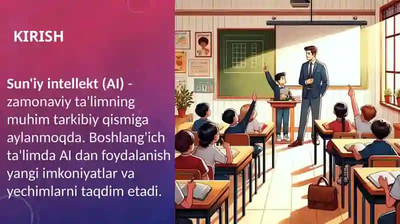 Boshlang'ich ta'limda sun'iy intellektdan foydalanish imkoniyatlari 2