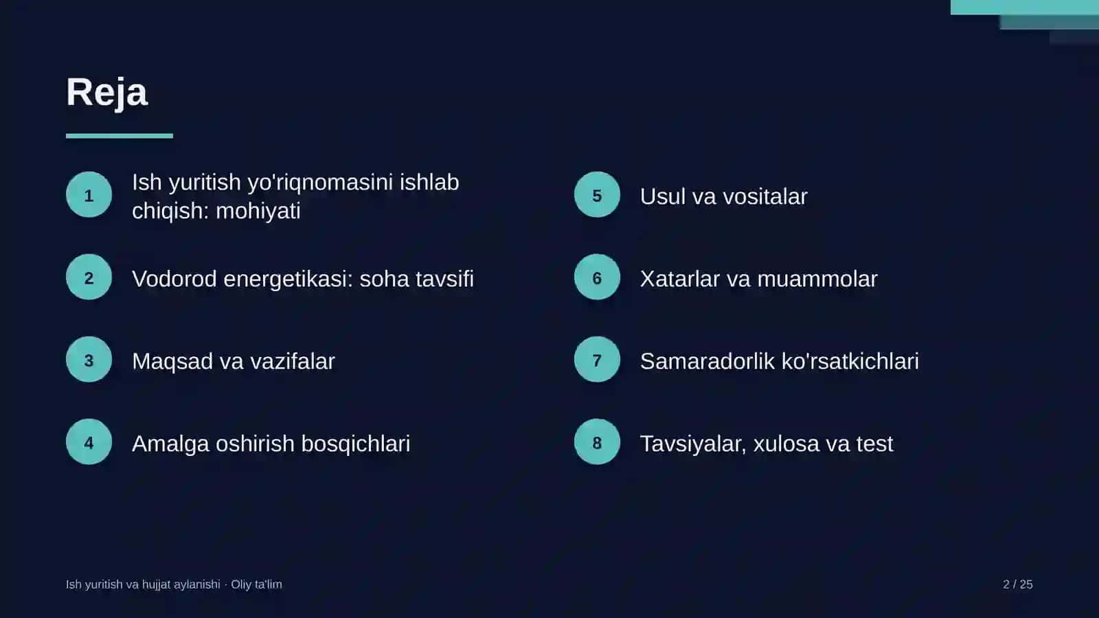 vodorod energetikasida ish yuritish yo'riqnomasini ishlab chiqish 9306 2