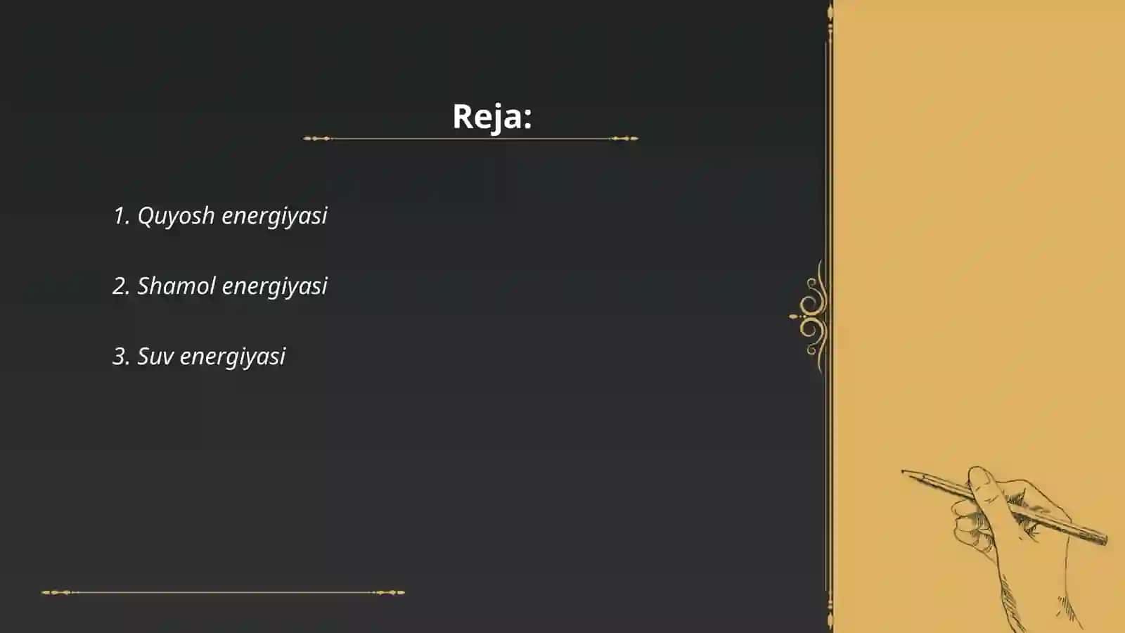 Qayta tiklanuvchi energiya manbalari 2