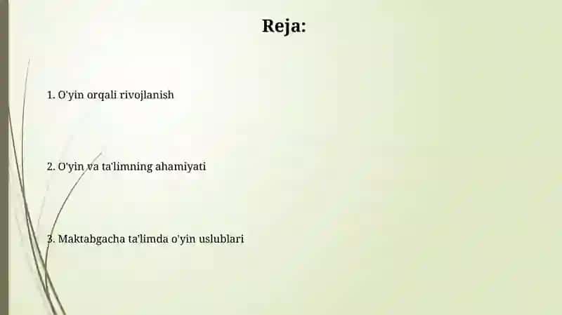 Maktabgacha taʼlimda oʻyin va oʻrganishning ahamiyati Aydana 2