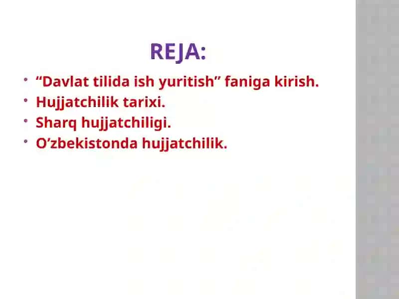 Davlat tilida ish yuritish 2