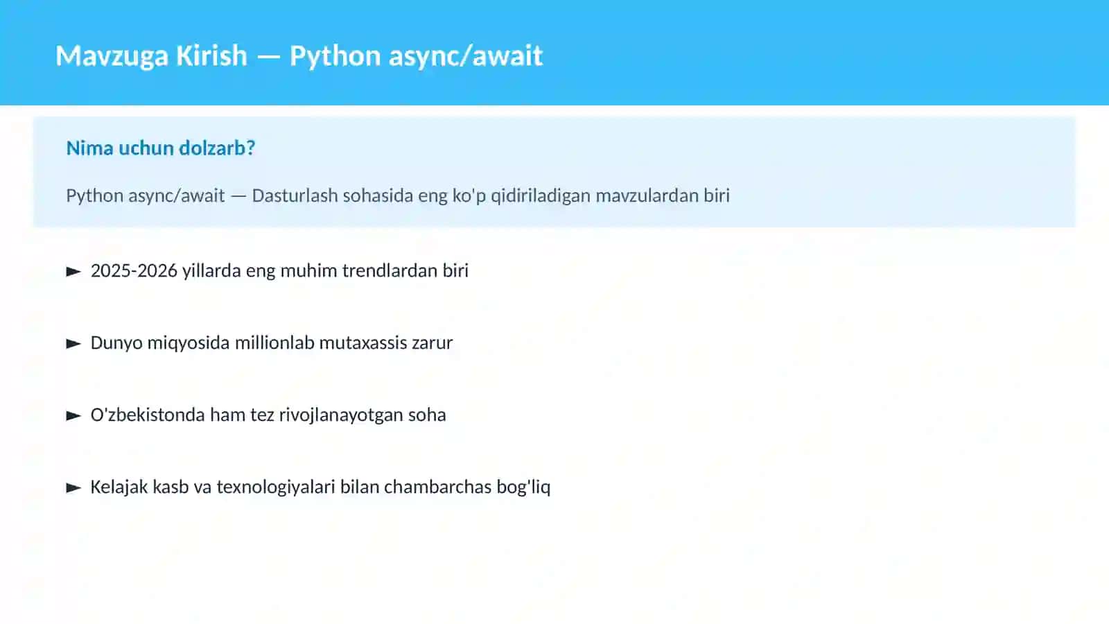 PYTHON DASTURLASH 2