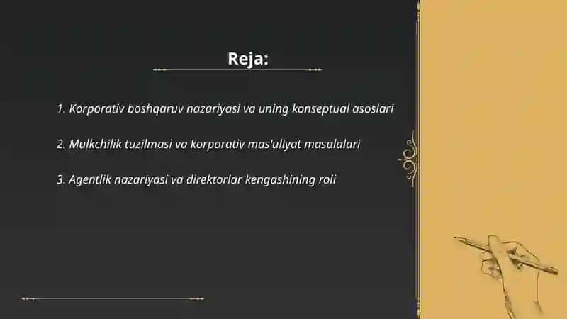 Korporativ tuzilmalar faoliyatining nazariy konsiptual masalalari 2
