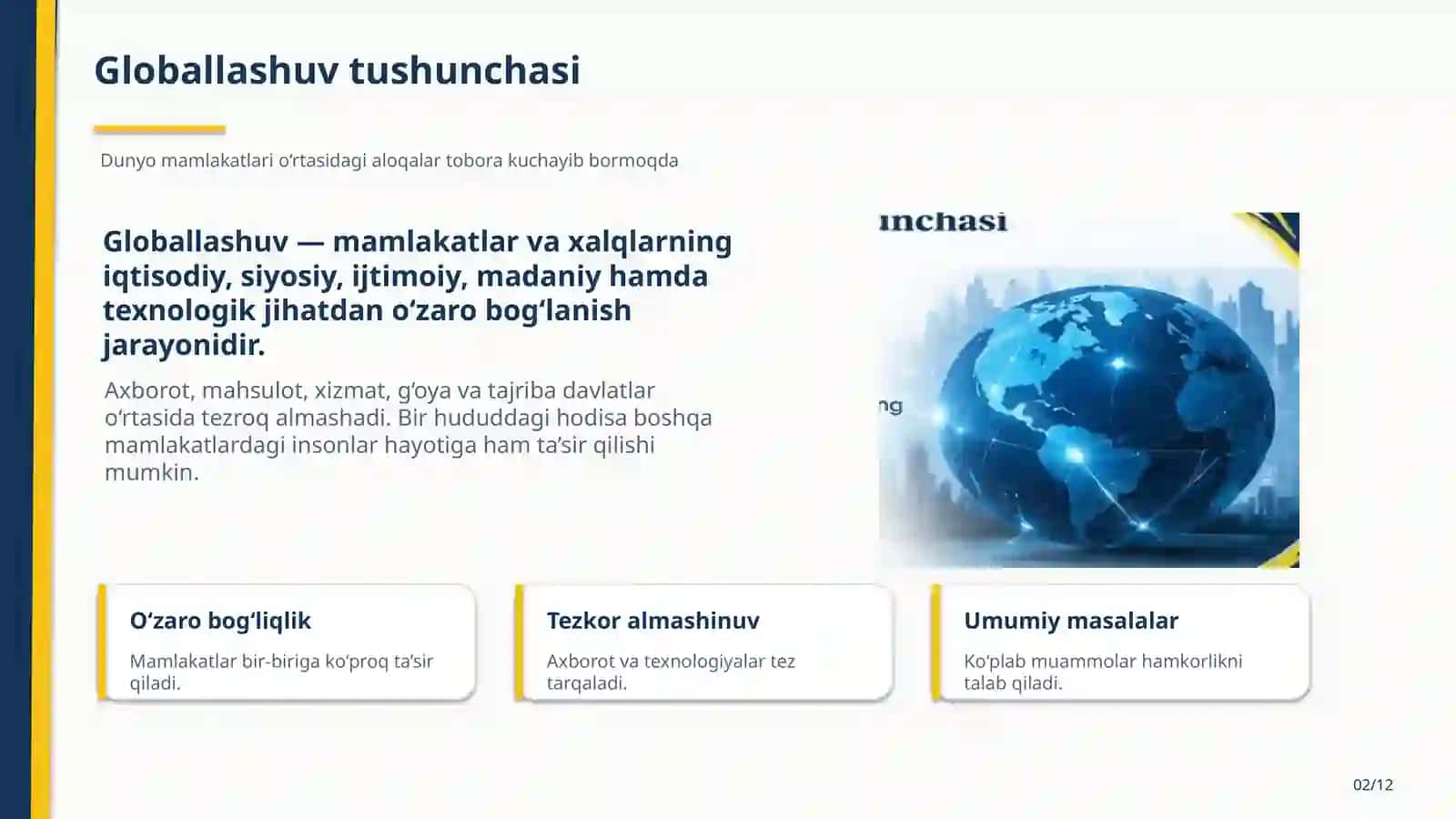 Globallashuv tushunchasi 2