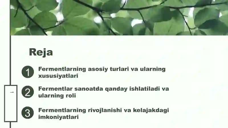 Fermeentlarvaularninngsanoatdagiaxamiyati 2